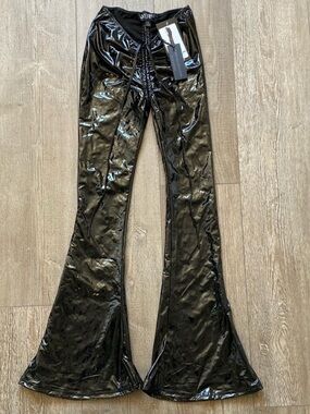 Dolls Kill Flare Lace-Up Pants